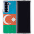 Azerbaijan Flag Distressed Galaxy Z Fold6 Clear Case